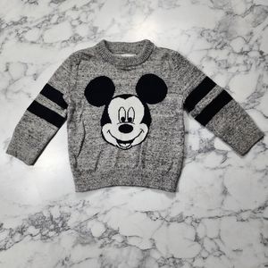 Baby Gap Disney, Mickey Mouse Gray Sweater, Size 12-18 months